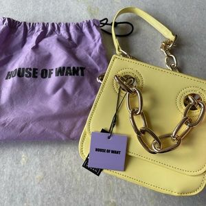 H.O.W. Yellow Bag NWT!!!